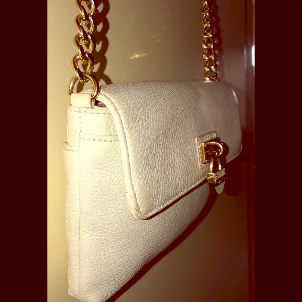 Calvin Klein white leather purse